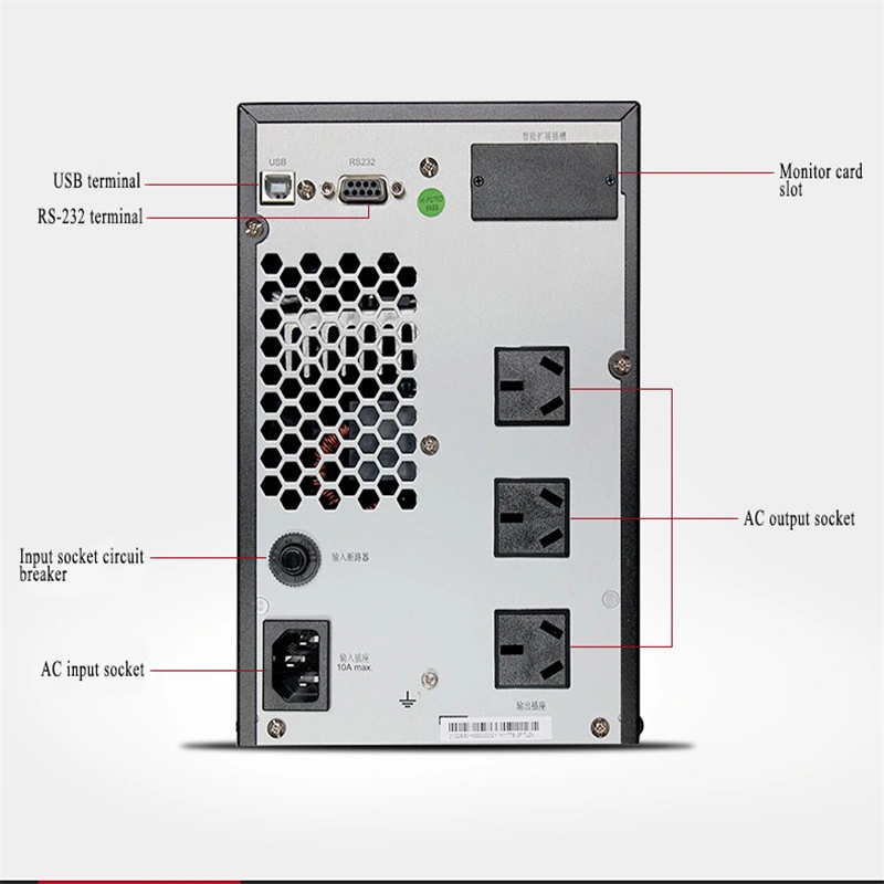 Hw Online Double Conversion Tower Mounted UPS 2000-a Series (6-10kVA)