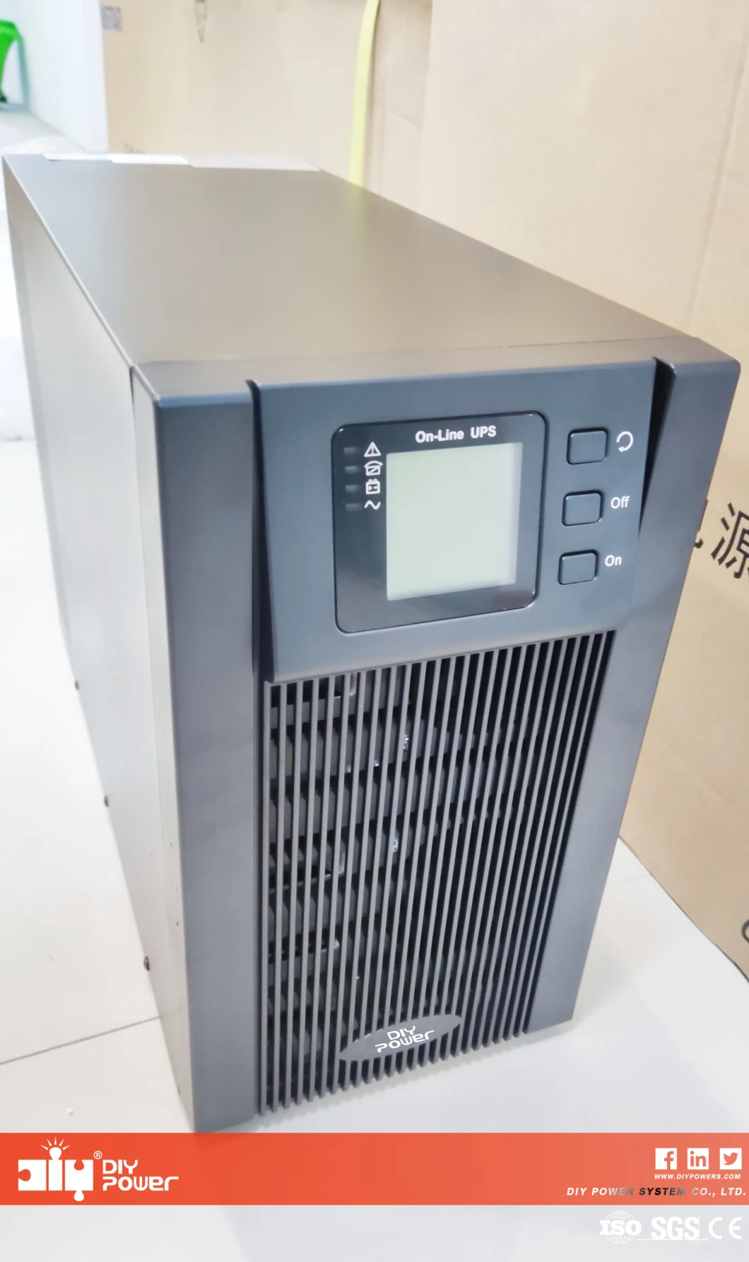 UPS Uninterruptible Power Supply 3 Phase Online Rack Mount 1kVA 3kVA 6kVA 10kVA on-Line Double Conversion China Factory